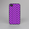 The Purple & Black Sketch Chevron Skin-Sert for the Apple iPhone 4-4s Skin-Sert Case