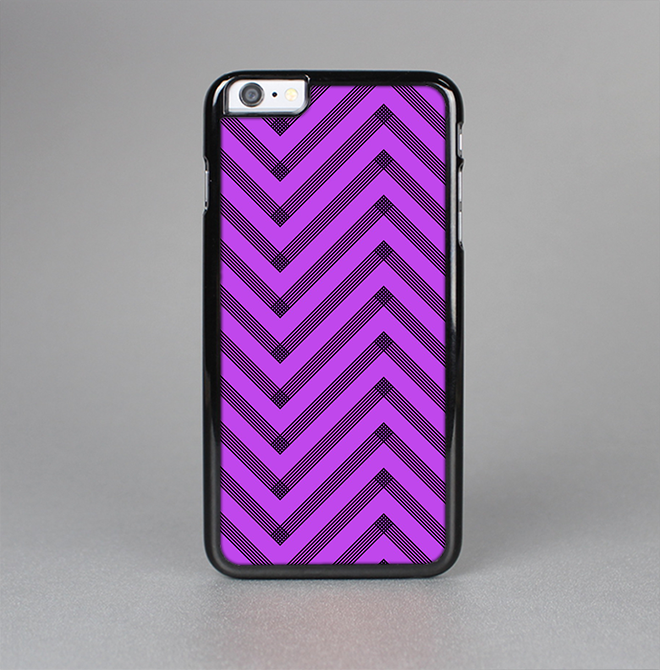 The Purple & Black Sketch Chevron Skin-Sert for the Apple iPhone 6 Skin-Sert Case