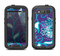 The Purple & Blue Vector Floral Design Samsung Galaxy S3 LifeProof Fre Case Skin Set
