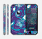 The Purple & Blue Vector Floral Design Skin for the Apple iPhone 6