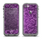 The Purple Bright Lace Pattern Apple iPhone 5c LifeProof Fre Case Skin Set