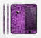 The Purple Bright Lace Pattern Skin for the Apple iPhone 6