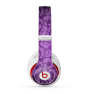 The Purple Bright Lace Pattern Skin for the Beats by Dre Studio (2013+ Version) Headphones