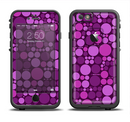 The Purple Circles Pattern Apple iPhone 6/6s LifeProof Fre Case Skin Set