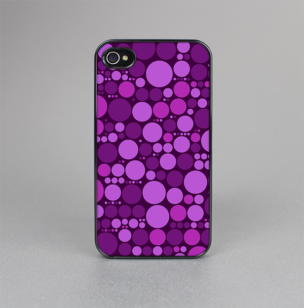 The Purple Circles Pattern Skin-Sert for the Apple iPhone 4-4s Skin-Sert Case