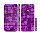 The Purple Circles Pattern Sectioned Skin Series for the Apple iPhone 6s Plus