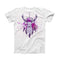 The Purple Deer Runner DreamCatcher ink-Fuzed Front Spot Graphic Unisex Soft-Fitted Tee Shirt