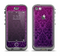 The Purple Delicate Foliage Pattern Apple iPhone 5c LifeProof Nuud Case Skin Set