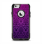 The Purple Delicate Foliage Pattern Apple iPhone 6 Otterbox Commuter Case Skin Set