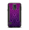 The Purple Delicate Foliage Pattern Samsung Galaxy S5 Otterbox Commuter Case Skin Set