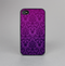 The Purple Delicate Foliage Pattern Skin-Sert for the Apple iPhone 4-4s Skin-Sert Case