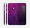 The Purple Delicate Foliage Pattern Skin for the Apple iPhone 6 Plus