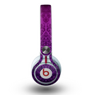 The Purple Delicate Foliage Pattern Skin for the Beats by Dre Mixr Headphones
