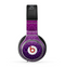 The Purple Delicate Foliage Pattern Skin for the Beats by Dre Pro Headphones