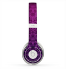 The Purple Delicate Foliage Pattern Skin for the Beats by Dre Solo 2 Headphones