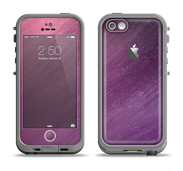 The Purple Dust Apple iPhone 5c LifeProof Fre Case Skin Set