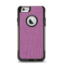 The Purple Fabric Texture Apple iPhone 6 Otterbox Commuter Case Skin Set