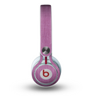 The Purple Fabric Texture Skin for the Beats by Dre Mixr Headphones