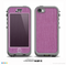 The Purple Fabric Texture Skin for the iPhone 5c nüüd LifeProof Case