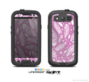 The Purple Feather Vector Collage Skin For The Samsung Galaxy S3 LifeProof Case