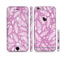 The Purple Feather Vector Collage Sectioned Skin Series for the Apple iPhone 6s Plus