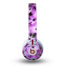 The Purple Flowers Skin for the Beats by Dre Mixr Headphones