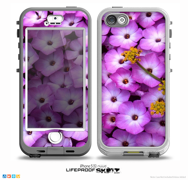 The Purple Flowers Skin for the iPhone 5-5s NUUD LifeProof Case for the LifeProof Skin