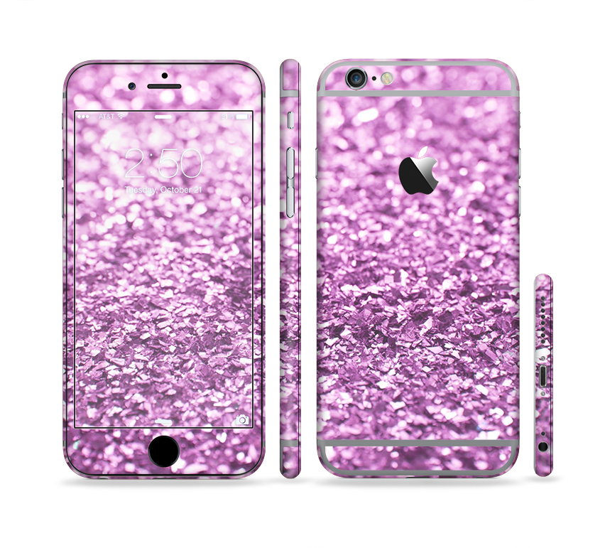 The Purple Glimmer Sectioned Skin Series for the Apple iPhone 6 ...