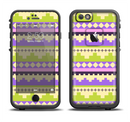 The Purple & Green Tribal Ethic Geometric Pattern Apple iPhone 6/6s LifeProof Fre Case Skin Set