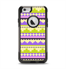 The Purple & Green Tribal Ethic Geometric Pattern Apple iPhone 6 Otterbox Commuter Case Skin Set