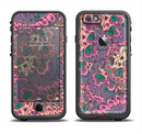 The Purple, Green, and Blue Vector Floral Pattern Apple iPhone 6/6s LifeProof Fre Case Skin Set