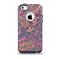 The Purple, Green, and Blue Vector Floral Pattern Skin for the iPhone 5c OtterBox Commuter Case
