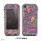 The Purple, Green, and Blue Vector Floral Pattern Skin for the iPhone 5c nüüd LifeProof Case