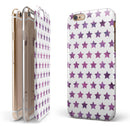 The Purple Grunge All Over Stars iPhone 6/6s or 6/6s Plus 2-Piece Hybrid INK-Fuzed Case