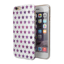 The Purple Grunge All Over Stars iPhone 6/6s or 6/6s Plus 2-Piece Hybrid INK-Fuzed Case
