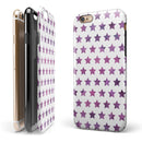 The Purple Grunge All Over Stars iPhone 6/6s or 6/6s Plus 2-Piece Hybrid INK-Fuzed Case