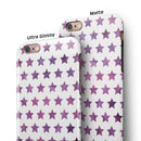 The Purple Grunge All Over Stars iPhone 6/6s or 6/6s Plus 2-Piece Hybrid INK-Fuzed Case