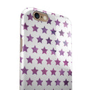 The Purple Grunge All Over Stars iPhone 6/6s or 6/6s Plus 2-Piece Hybrid INK-Fuzed Case