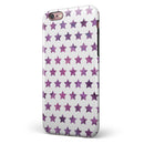 The Purple Grunge All Over Stars iPhone 6/6s or 6/6s Plus 2-Piece Hybrid INK-Fuzed Case
