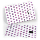 The Purple Grunge All Over Stars  - Premium Protective Decal Skin-Kit for the Apple Credit Card