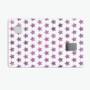 The Purple Grunge All Over Stars  - Premium Protective Decal Skin-Kit for the Apple Credit Card