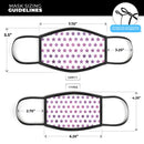 The Purple Grunge All Over Stars  - Made in USA Mouth Cover Unisex Anti-Dust Cotton Blend Reusable & Washable Face Mask with Adjustable Sizing for Adult or Child