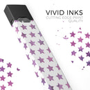 The Purple Grunge All Over Stars  - Premium Decal Protective Skin-Wrap Sticker compatible with the Juul Labs vaping device
