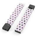 The Purple Grunge All Over Stars  - Premium Decal Protective Skin-Wrap Sticker compatible with the Juul Labs vaping device
