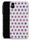The Purple Grunge All Over Stars  - iPhone X Clipit Case
