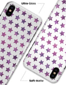 The Purple Grunge All Over Stars  - iPhone X Clipit Case
