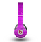The Purple Highlighted Wooden Planks Skin for the Beats by Dre Original Solo-Solo HD Headphones