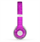The Purple Highlighted Wooden Planks Skin for the Beats by Dre Solo 2 Headphones