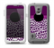 The Purple Leopard Monogram copy Skin for the Samsung Galaxy S5 frē LifeProof Case