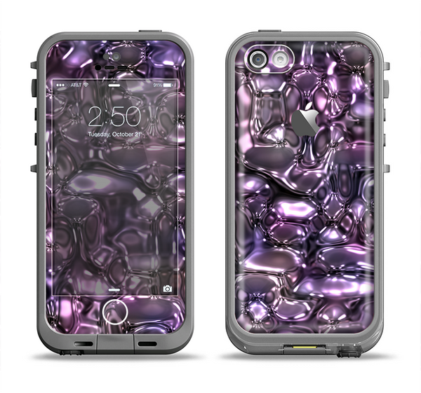 The Purple Mercury Apple iPhone 5c LifeProof Fre Case Skin Set